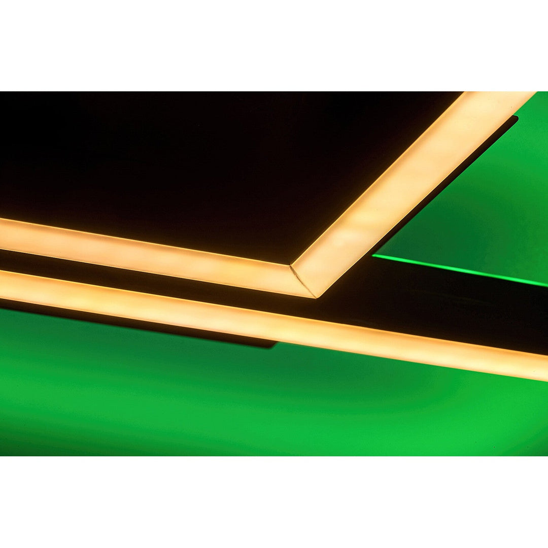 Лампа Rabalux, плафон, LED 40W, черна, дистанционно управление, Ludano