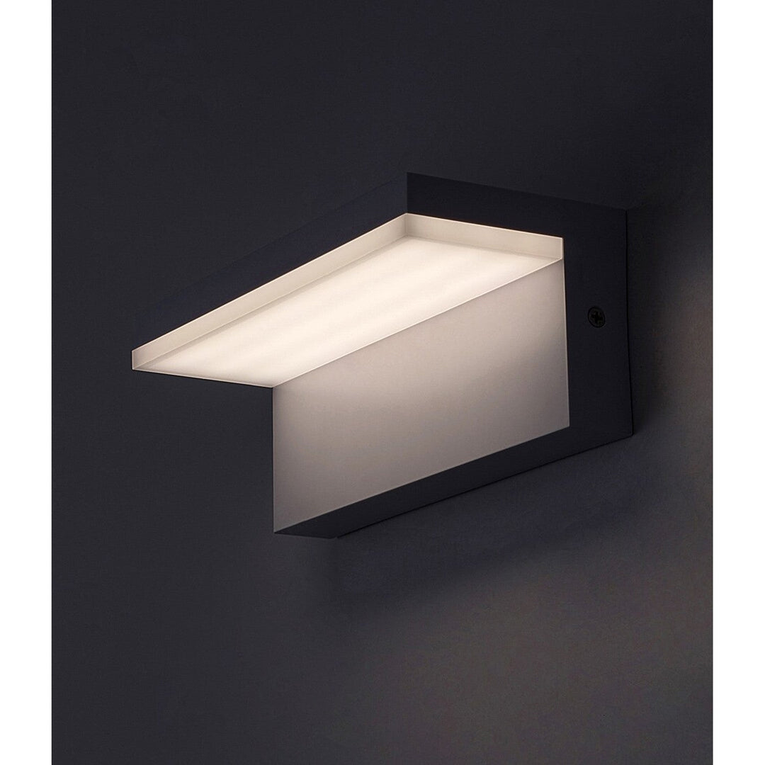 Лампа Rabalux, за монтаж на стена, за външно осветление, LED, 10 W, IP54, бяла, Сарагоса