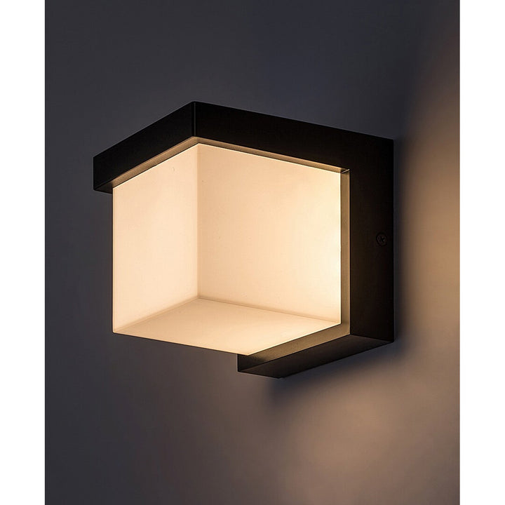 Лампа Rabalux, за външно осветление, за монтаж на стена, LED 10W, IP54, черна, Andelle