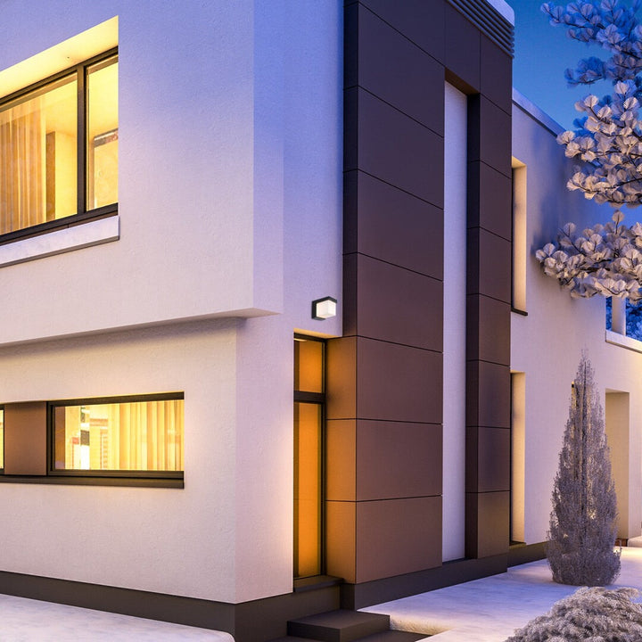 Лампа Rabalux, за външно осветление, за монтаж на стена, LED 10W, IP54, черна, Andelle
