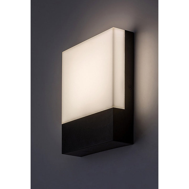 Лампа Rabalux, за външно осветление, за монтаж на стена, LED 10W, IP44, черна, Gimone