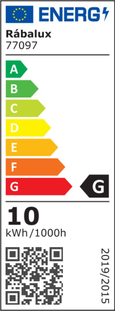 Лампа Rabalux, за външно осветление, за монтаж на стена, LED 10W, IP44, черна, Gimone