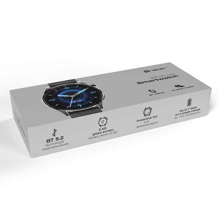 Умен часовник Tracer, Bluetooth 5.2, 1,3-инчов сензорен екран, 70 спортни режима, SM7 GP+ Line