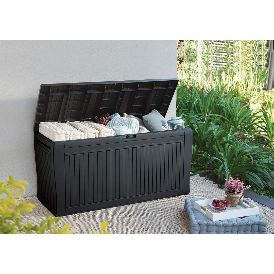 Градинска кутия, графит, 270 л, Comfy Storage Box