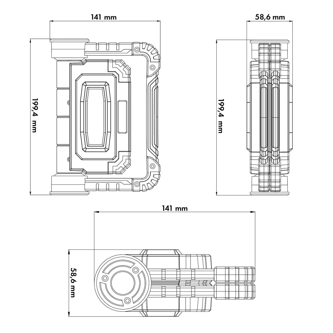 Работна лампа Maclean COB LED, 300 lm, 3 режима на осветление, 4xAA захранване, цветова температура 6500K, MCE439