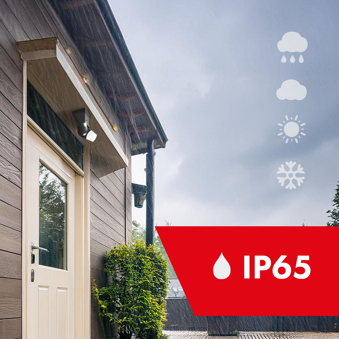 Maclean IP65 инфрачервен PIR датчик за движение, сив, обхват 12 м, MCE201 GR