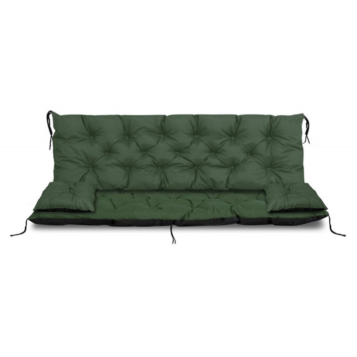 Зелен градински комплект 120x60x50cm + 2 възглавници 42 x 42 cm