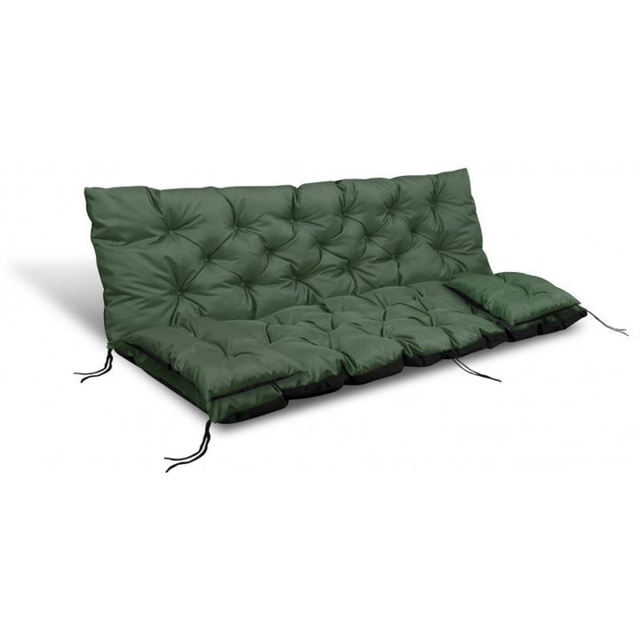 Зелен градински комплект 120x60x50cm + 2 възглавници 42 x 42 cm