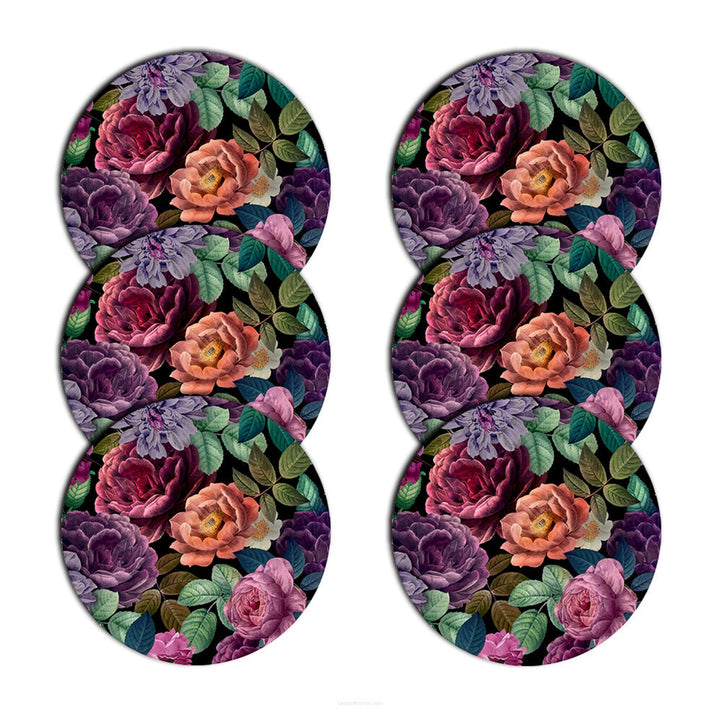 Комплект подложки за маса Bertoni, 6 броя, кръгли, 33 см, Enigma