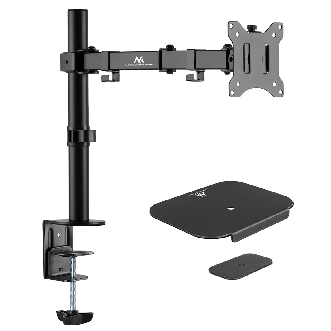 Маклин LCD монитор за монтаж на бюро, двойно рамо, VESA 75x75 и 100x100, 17-32", 8 кг, MC-883 + MC-929