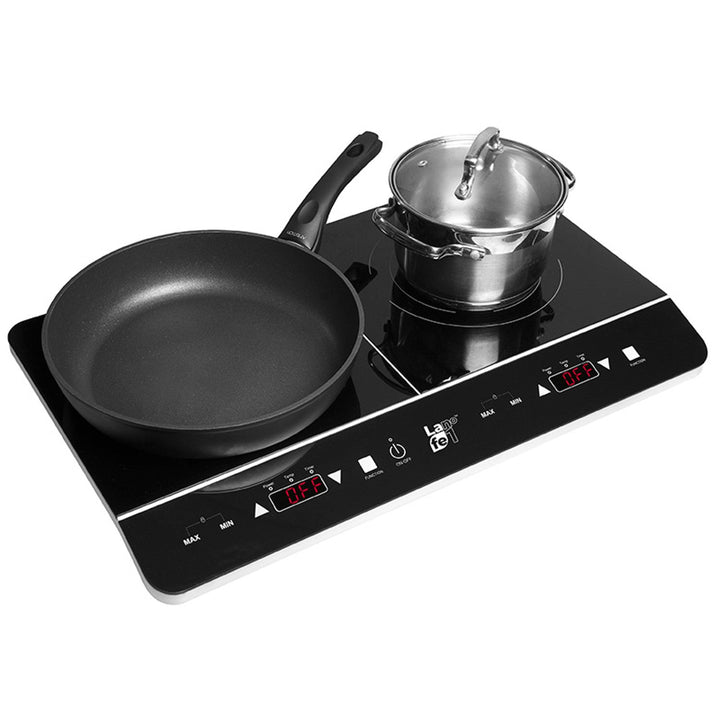 Индукционна печка Lafe, електрическа, преносима, 3500 W, двойна, CIY 002