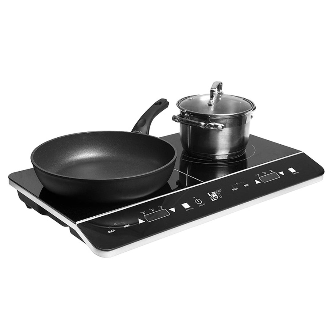 Индукционна печка Lafe, електрическа, преносима, 3500 W, двойна, CIY 002