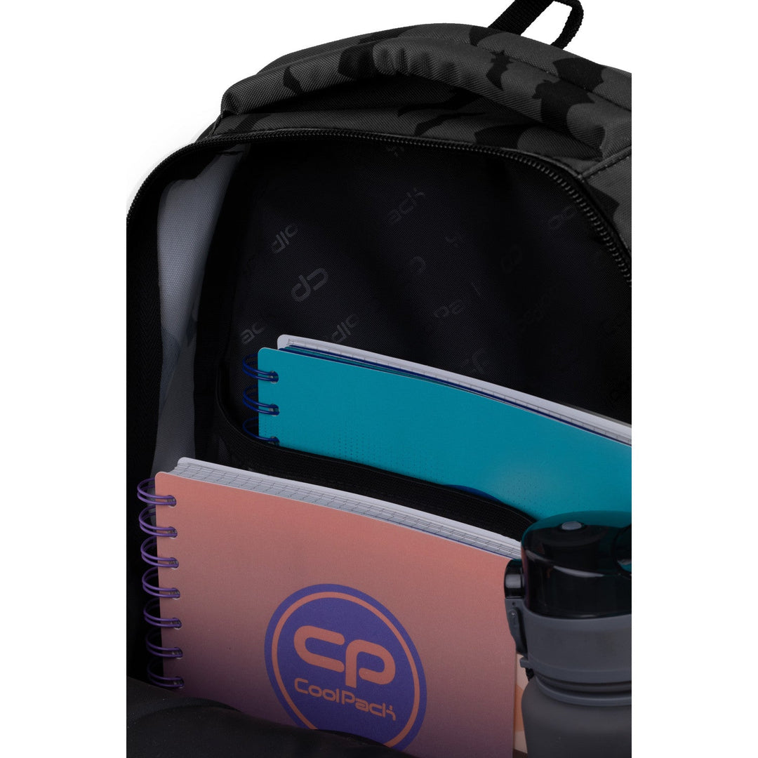 CoolPack Darker Night младежки раница, просторна, удобна F029680