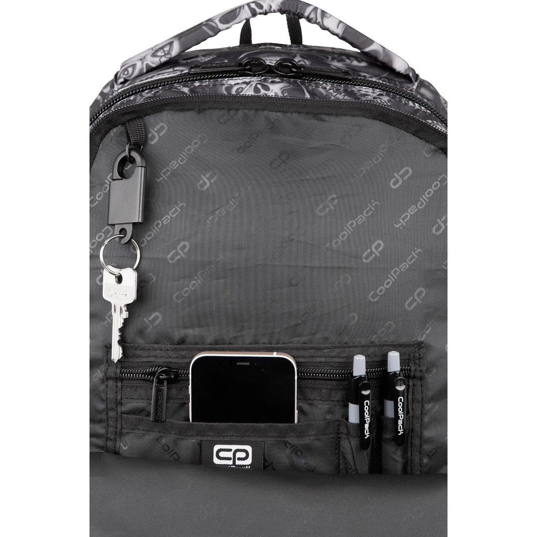 CoolPack Skulls младежки раница, просторна, удобна F024721