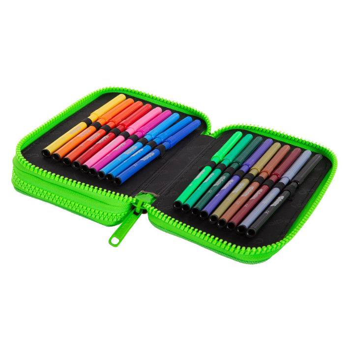 CoolPack City Jungle калъф за моливи с аксесоари, здрав, просторен C66199/F