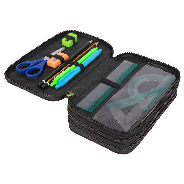 CoolPack Adventure Park калъф за моливи с аксесоари, здрав, просторен F067672