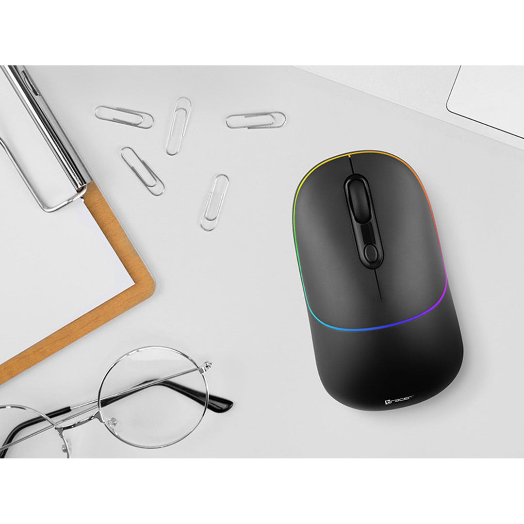 Безжична мишка Tracer, батерия 650 mAh, RGB подсветка, Ratero