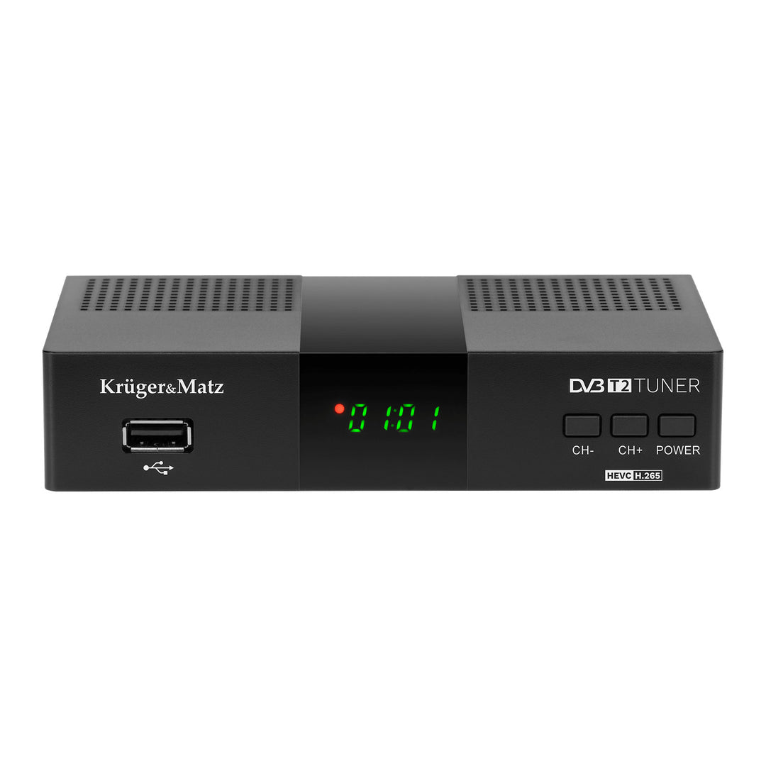 Тюнер-декодер DVB-T2 KM0550D H.265 HEVC EPG PVR Timeshift Kruger&Matz