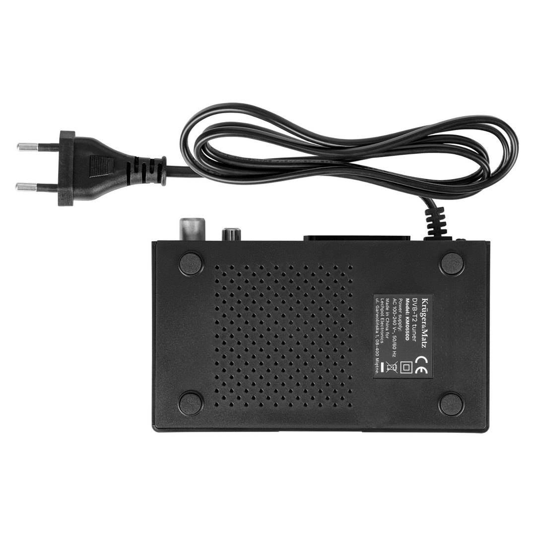 Тюнер-декодер DVB-T2 KM0550D H.265 HEVC EPG PVR Timeshift Kruger&Matz