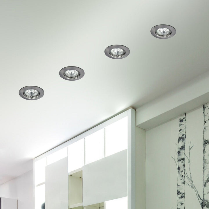 Рабалукс вграден осветителен уред, IP20, сатенен хром, GU5.3, 12V, Spot Relight