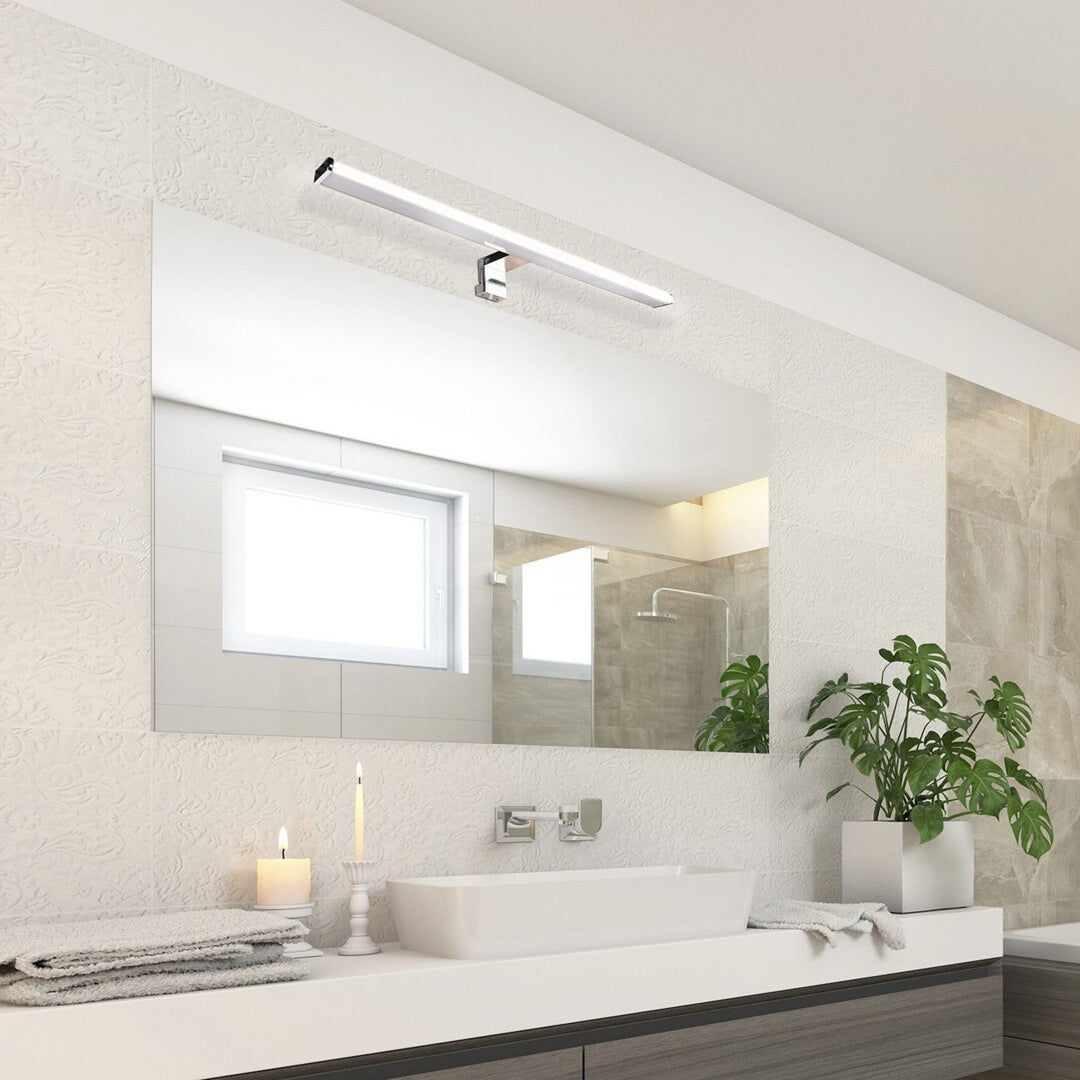 Лампа за баня Rabalux, 12W LED, IP44, хромиран дизайн, Levon
