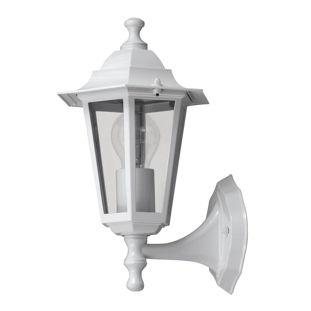 Рабалукс стенна лампа, за външно осветление, IP43, E27, макс. 60W, бяла, Velence