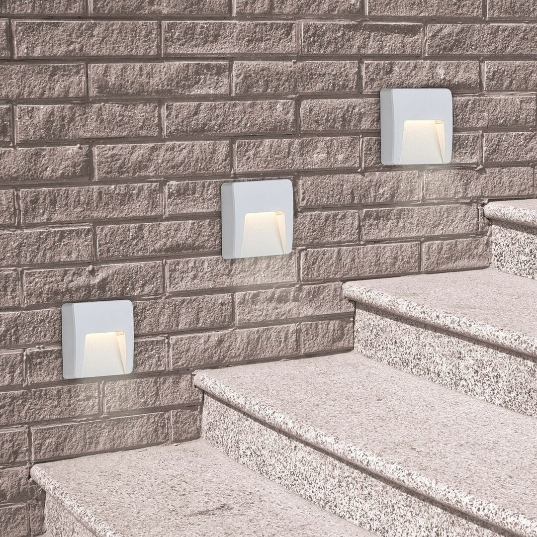 Рабалукс стенна лампа, за външно осветление, IP65, 3W LED, бяла, Trento