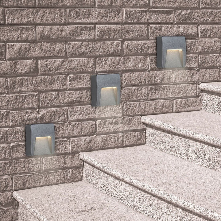 Рабалукс стенна лампа, за външно осветление, IP65, 3W LED, антрацит, Trento
