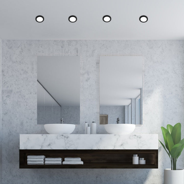 Рабалукс лампа за повърхностен монтаж, 3W LED, IP44, черна, Coco
