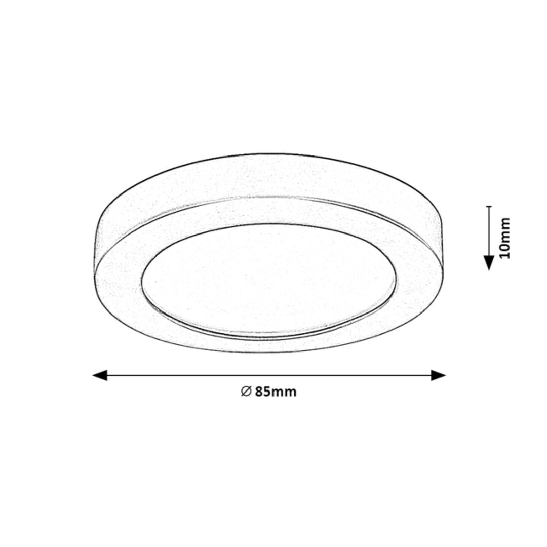 Рабалукс лампа за повърхностен монтаж, 3W LED, IP44, черна, Coco