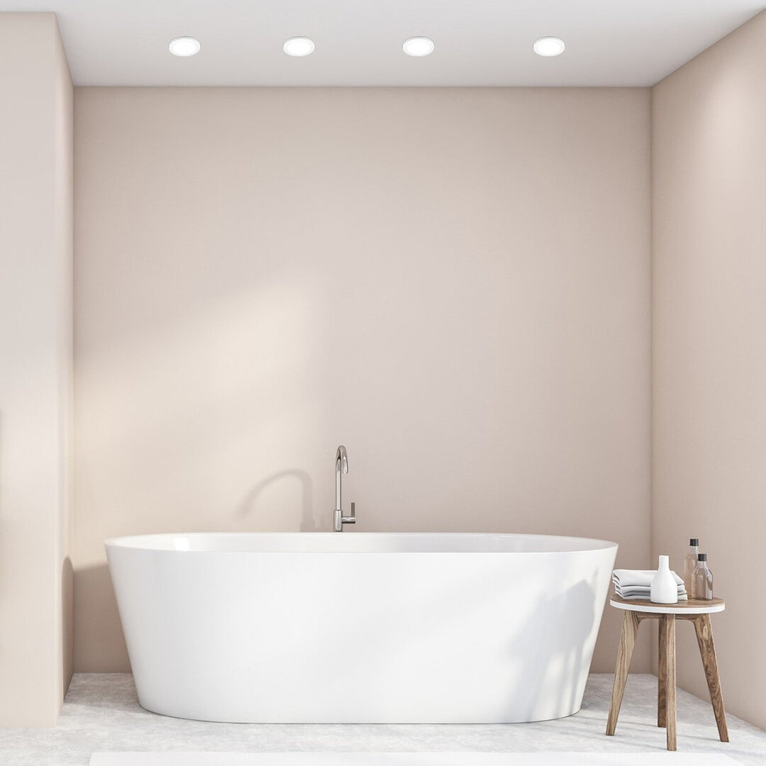 Рабалукс лампа за повърхностен монтаж, 3W LED, IP44, бяла, Coco