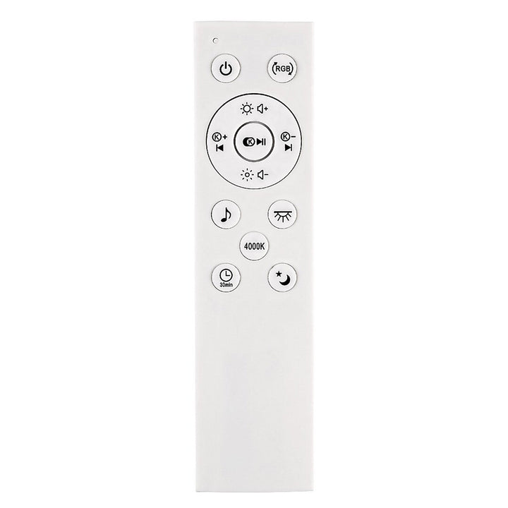Plafoniera Rabalux Nikolaus, 24W LED, RGB, Bluetooth, timer, alb-negru