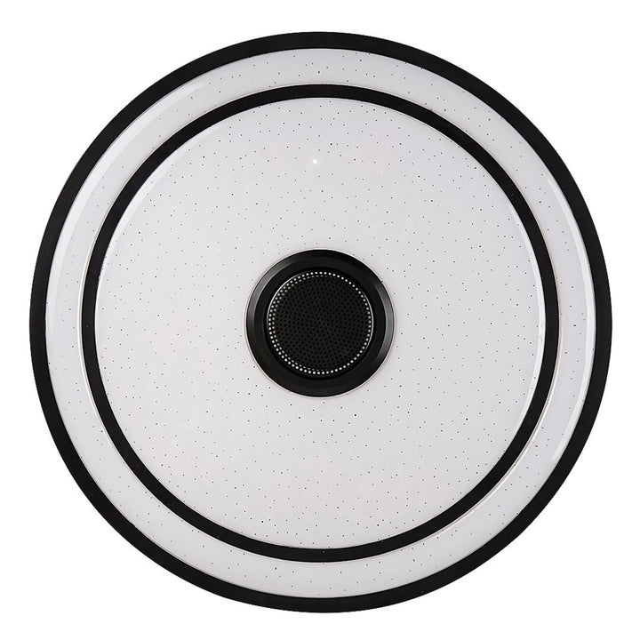 Plafoniera Rabalux Nikolaus, 24W LED, RGB, Bluetooth, timer, alb-negru