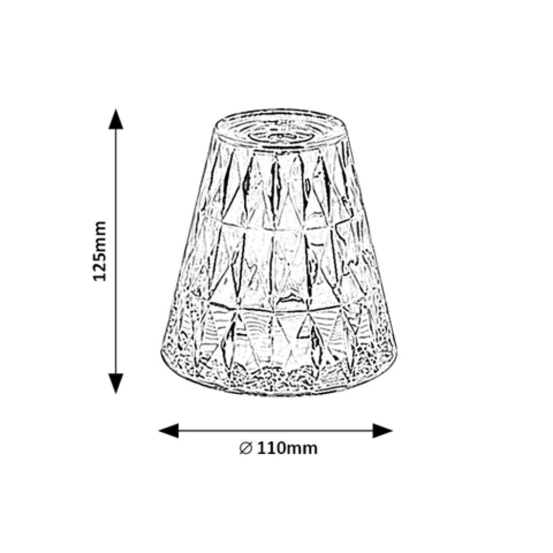 Декоративна лампа Rabaux, настолна лампа, 2W LED, RGB, Siggy
