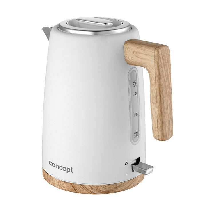 Концептуална електрическа кана, 2200 W, 1,7 л, бяла, RK3315