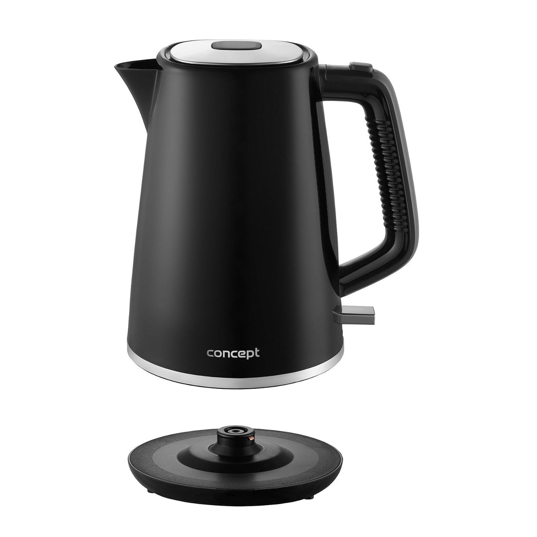 Концептуална електрическа кана, 2200 W, 1,7 л, черна, RK2375