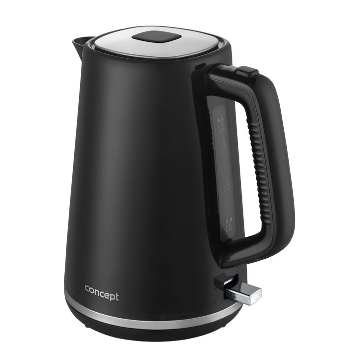 Концептуална електрическа кана, 2200 W, 1,7 л, черна, RK2375