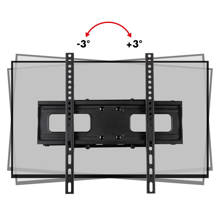 Монтажна стойка за телевизор Maclean, макс. VESA 400x400, 32-75", 50 кг, вертикална и хоризонтална настройка на ъгъла, профил 80-380 мм, черна, MC-788