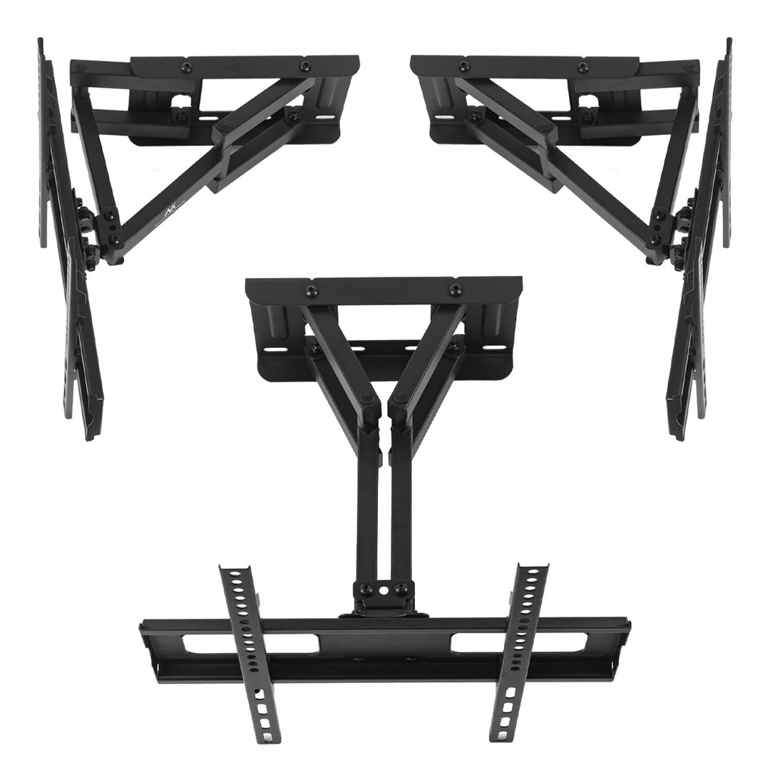 Монтажна стойка за телевизор Maclean, макс. VESA 400x400, 32-75", 50 кг, вертикална и хоризонтална настройка на ъгъла, профил 80-380 мм, черна, MC-788