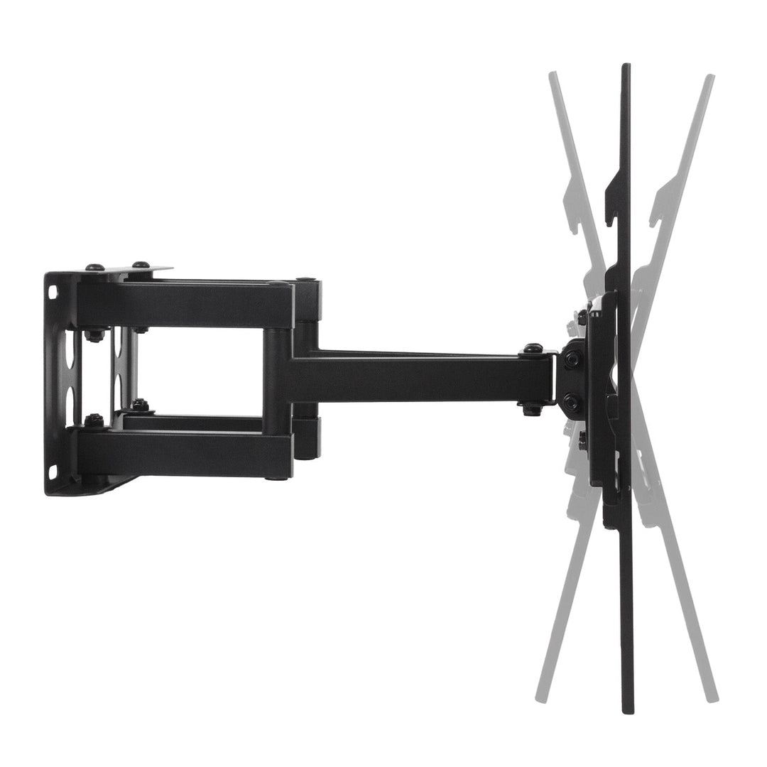 Монтажна стойка за телевизор Maclean, макс. VESA 400x400, 32-75", 50 кг, вертикална и хоризонтална настройка на ъгъла, профил 80-380 мм, черна, MC-788