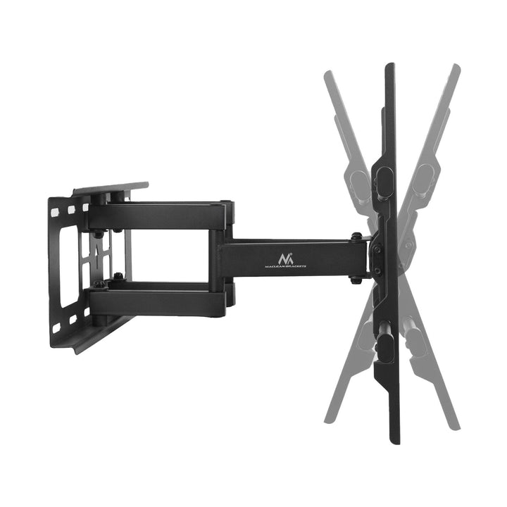 Монтаж за телевизор Maclean, макс. VESA 600x400, 32-85", 60 кг, вертикална и хоризонтална настройка на ъгъла, профил 65-390 мм, черен, MC-789