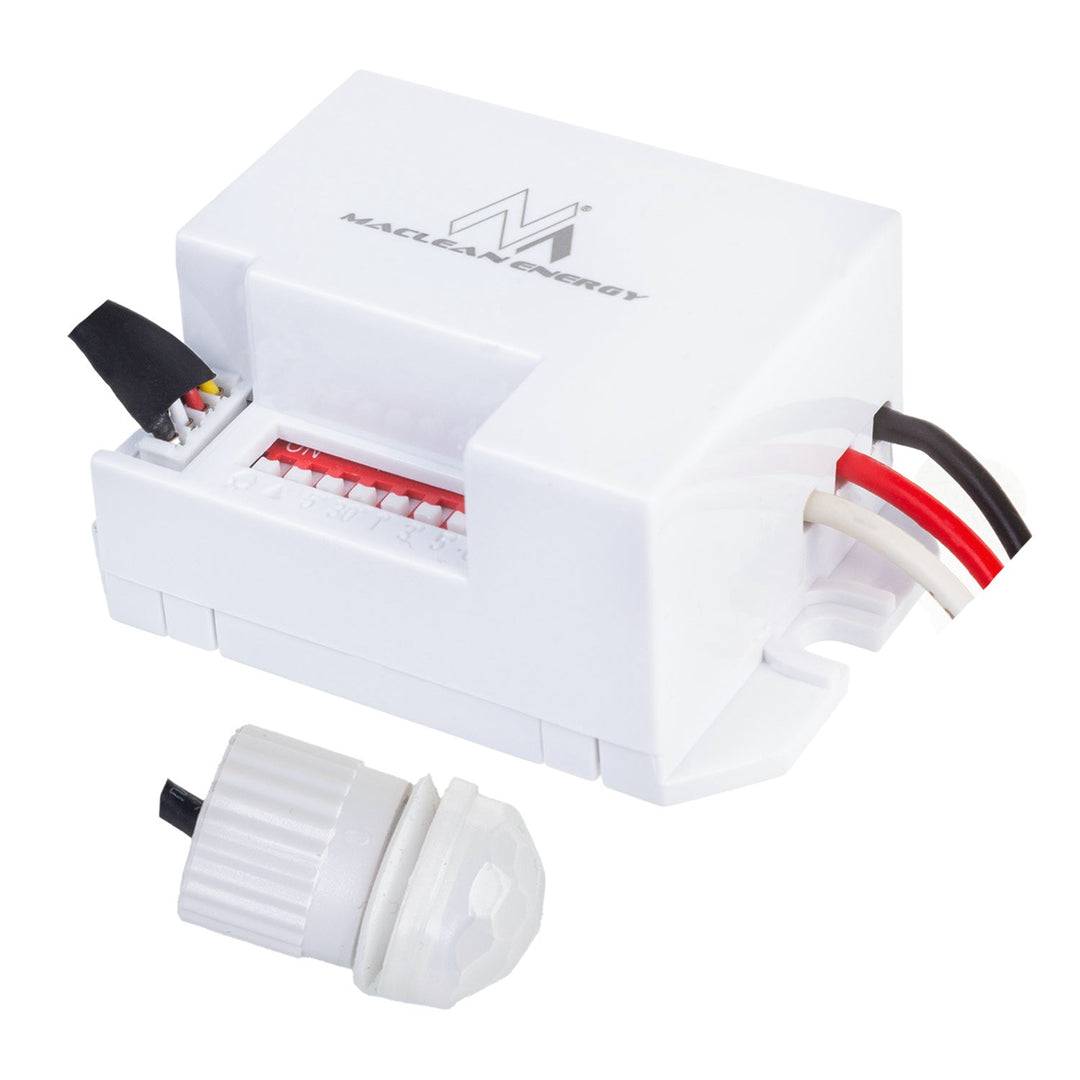 Датчик за движение Maclean PIR, с външен сензор, 12-24 V DC, 360°, MCE32 V