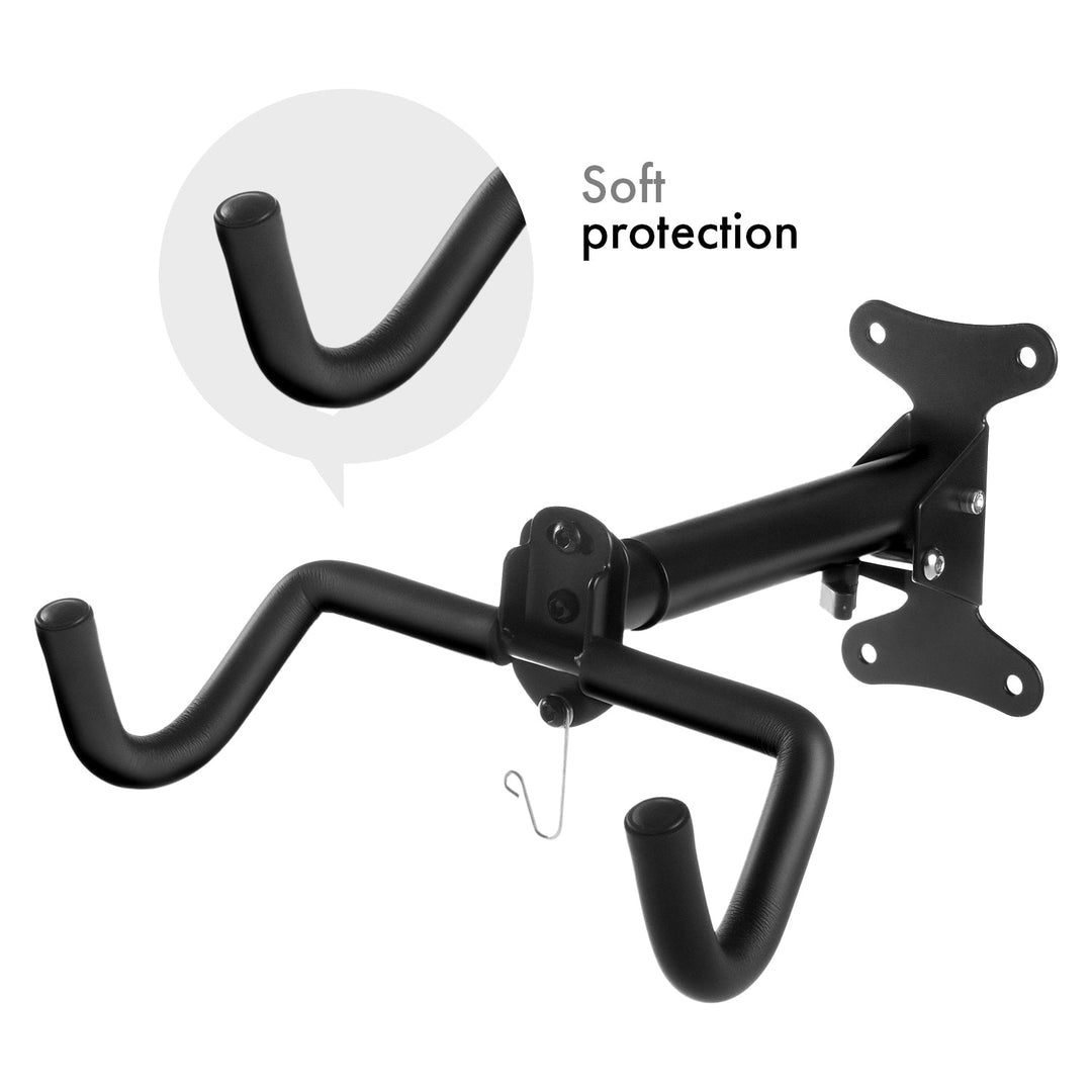 Маклин стенен багажник за велосипеди, хоризонтален, стомана, макс. натоварване 30 кг, MC-484