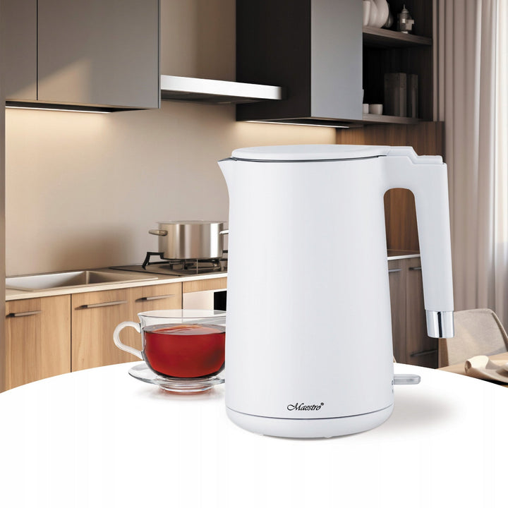 Електрическа кана Maestro, 1800 W, 1,7 л, бяла, MR-026