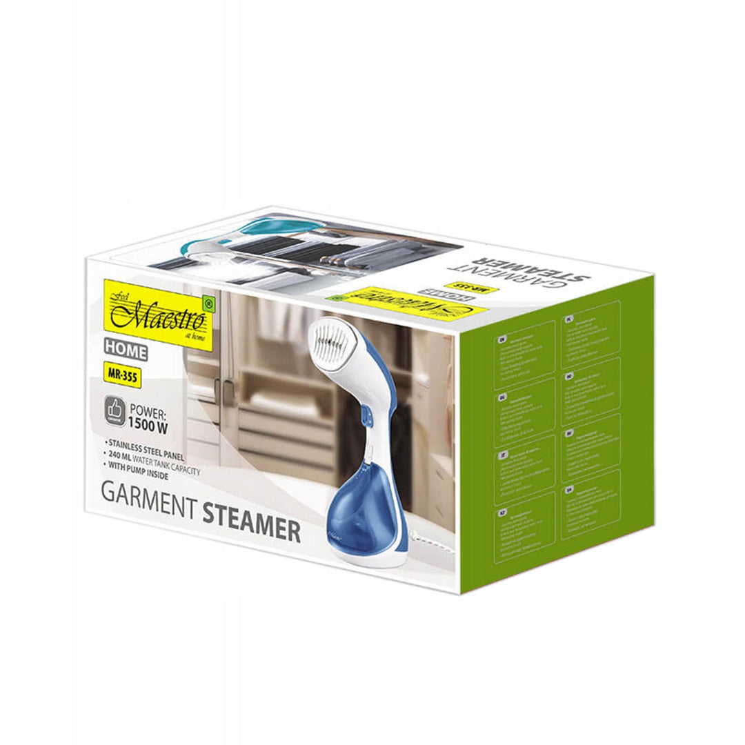 Майстор парна ютия, 1500 W, резервоар за вода 240 ml, син, MR-355-BLUE