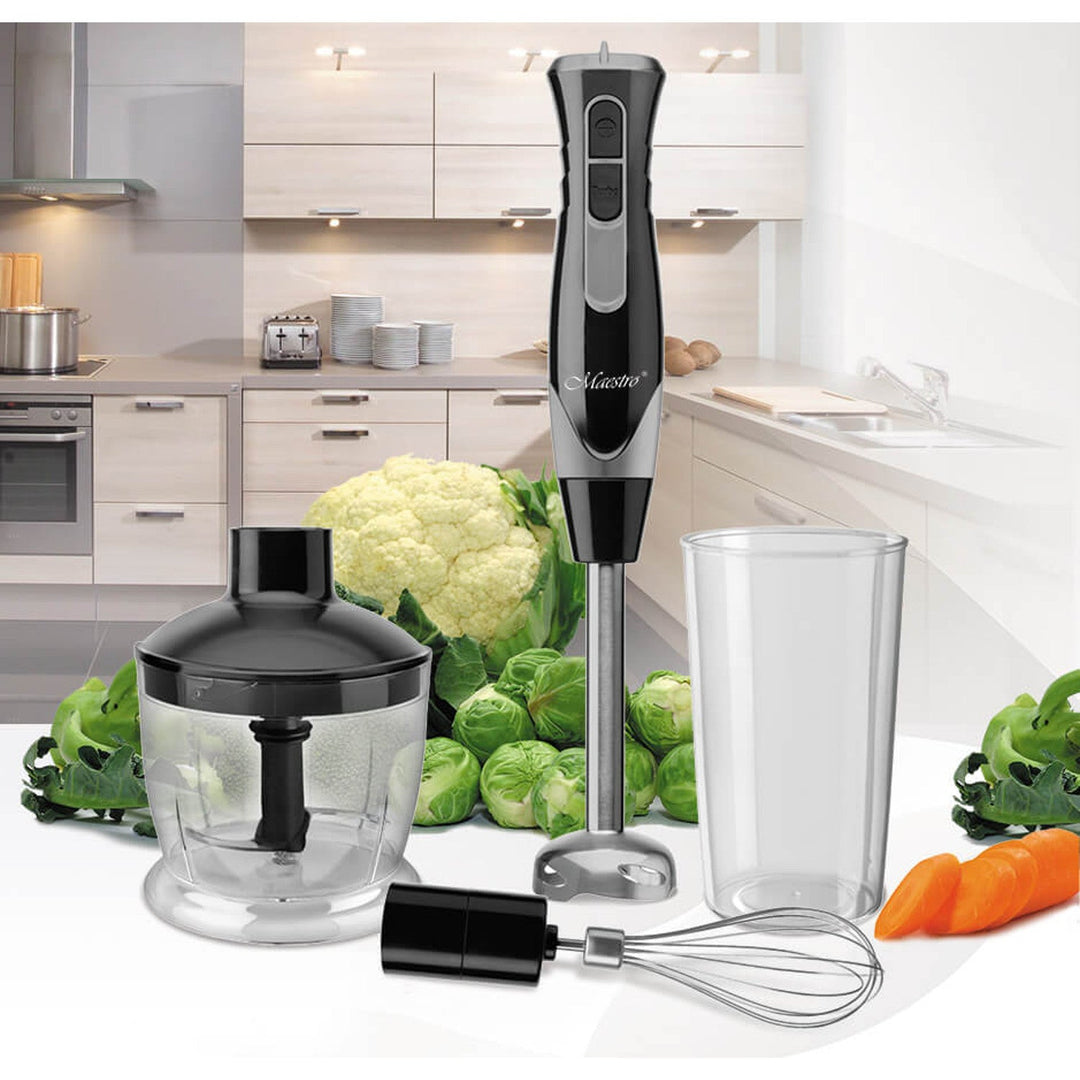 Ръчен блендер Maestro, 500 W, турбо функция, контейнер 900 ml, MR-566