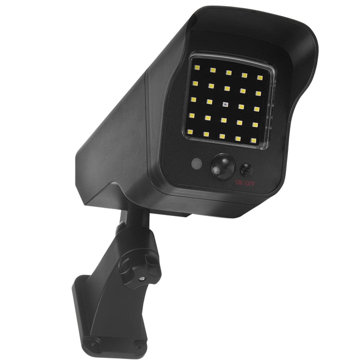 Фалшива слънчева камера, мигащ LED, датчик за движение, LED осветление, безплатен стикер, SOL1803S, 4 броя