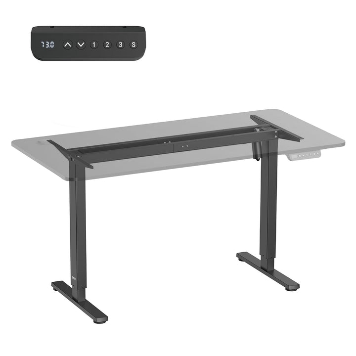 Електрическо бюро с регулируема височина Ergo Office, максимална височина 1160 mm, максимално натоварване 80 kg, без плот за работа в изправено/седнало положение, черно, ER-400 B