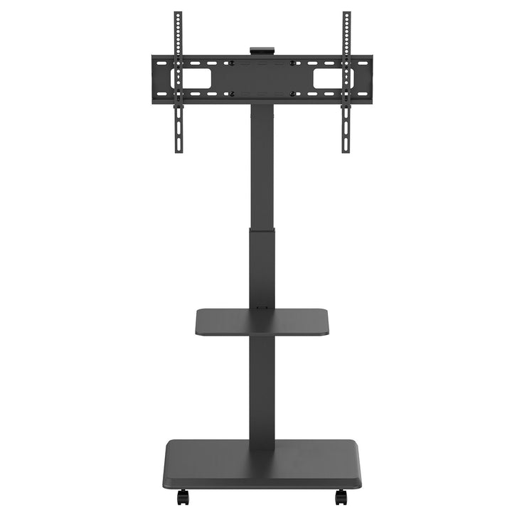 Ergo-Office телевизионна стойка/количка, макс. натоварване 50 кг/5 кг рафт, макс. VESA 600x400, вграден удължител, черен, ER-304 B