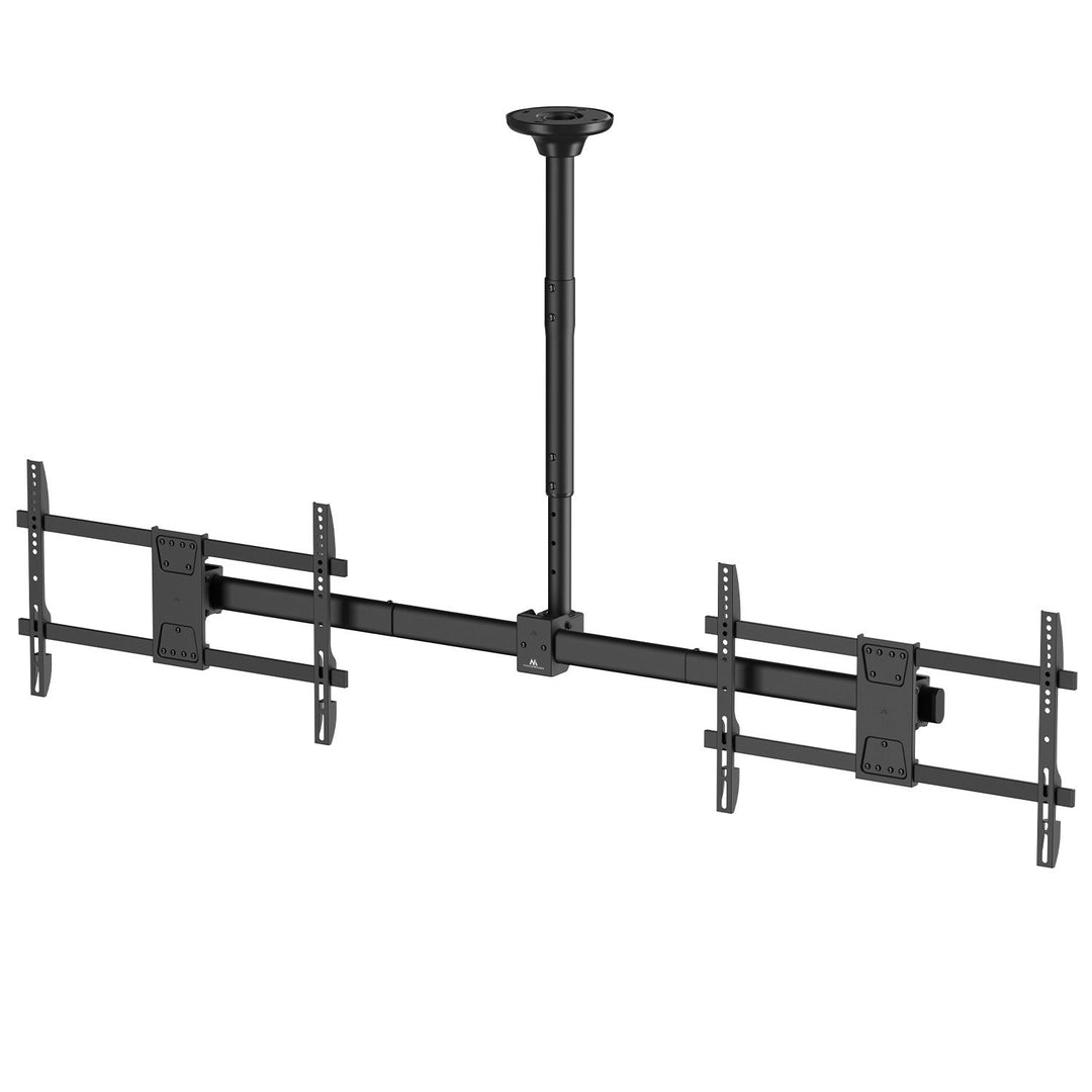 Таванна стойка за два телевизора Maclean, максимално натоварване 2x40 кг, 34-60", максимален VESA 600x400, MC-111 B